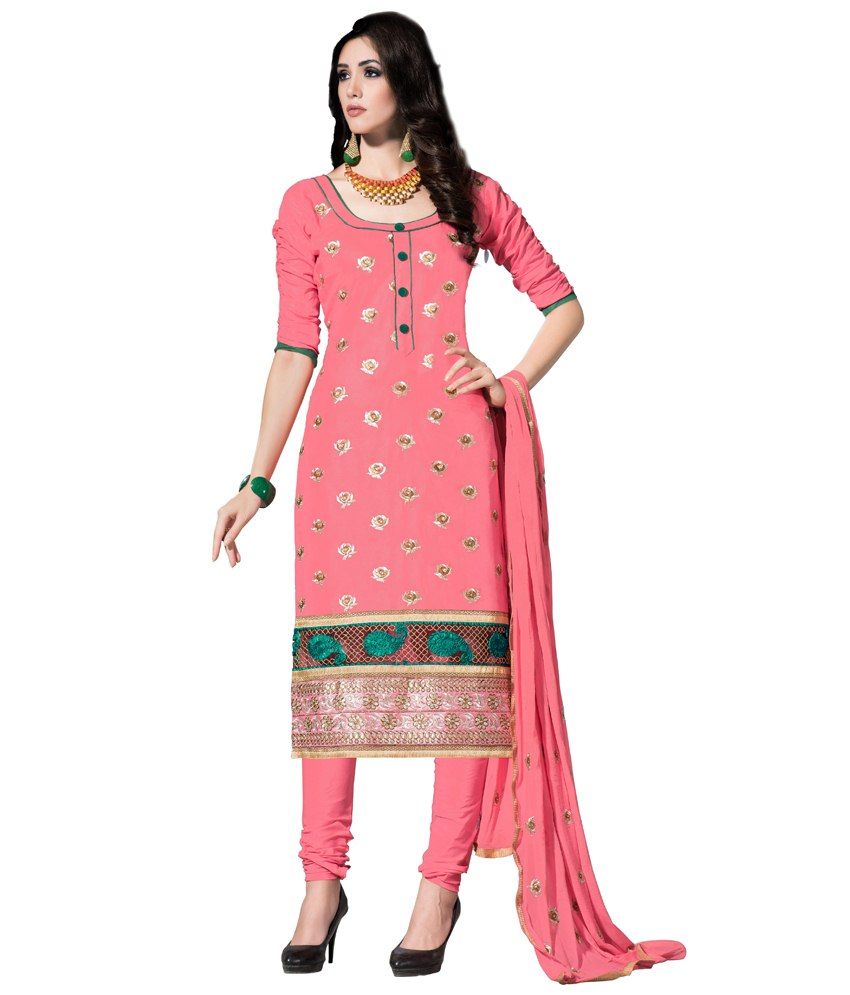 unstitched cotton dress material online