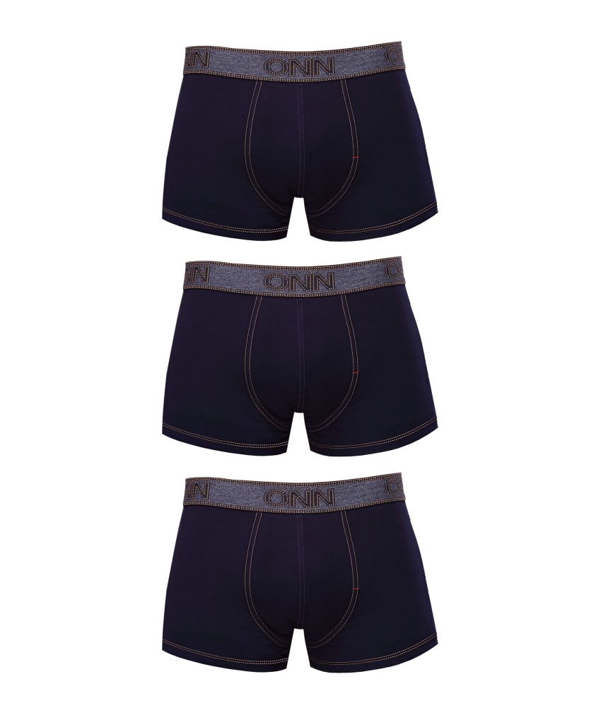 ONN Navy Cotton Boxers Pack Of 3 Buy ONN Navy Cotton Boxers Pack Of 3