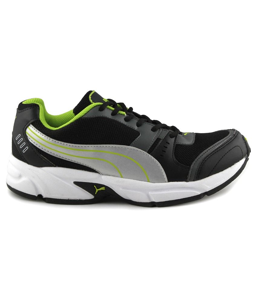 Puma Black Synthetic Leather Sport Shoes - Buy Puma Black Synthetic ...