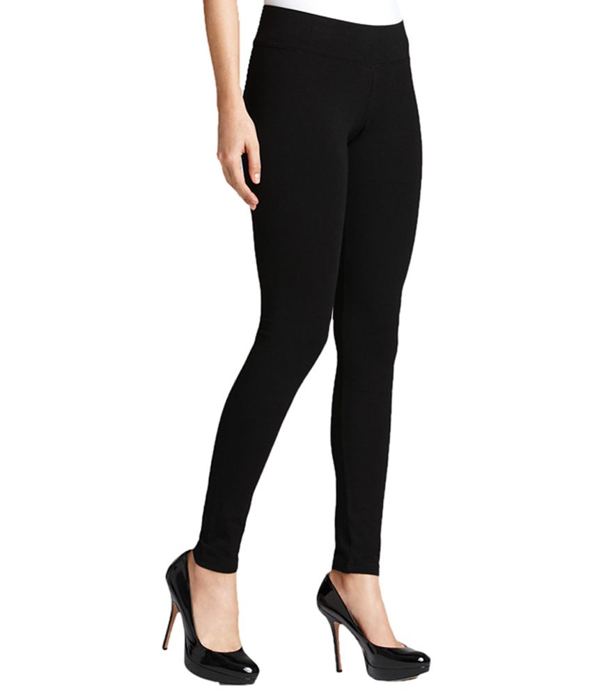 Atharv Collection Black Viscose Leggings Price in India - Buy Atharv ...