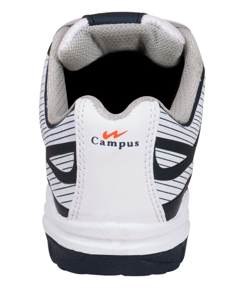 campus white sports shoes