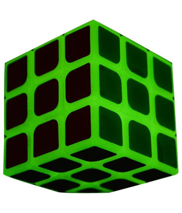 cube black green