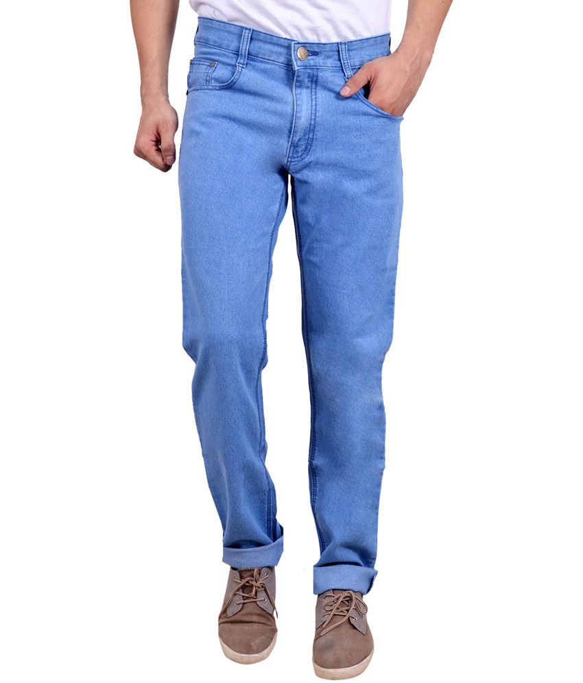 Studio Nexx Blue Cotton Regular Fit Jeans - Buy Studio Nexx Blue Cotton ...