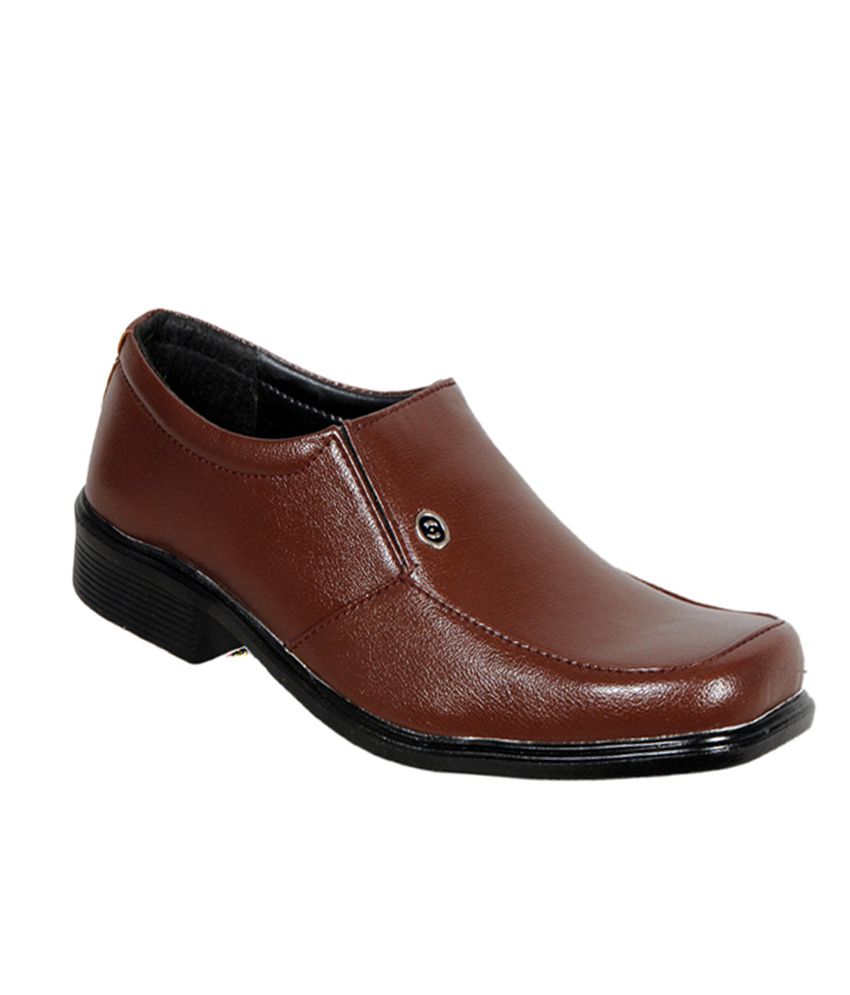 Bharat Shoes Store Brown Leather Formal Shoes available at SnapDeal for ...