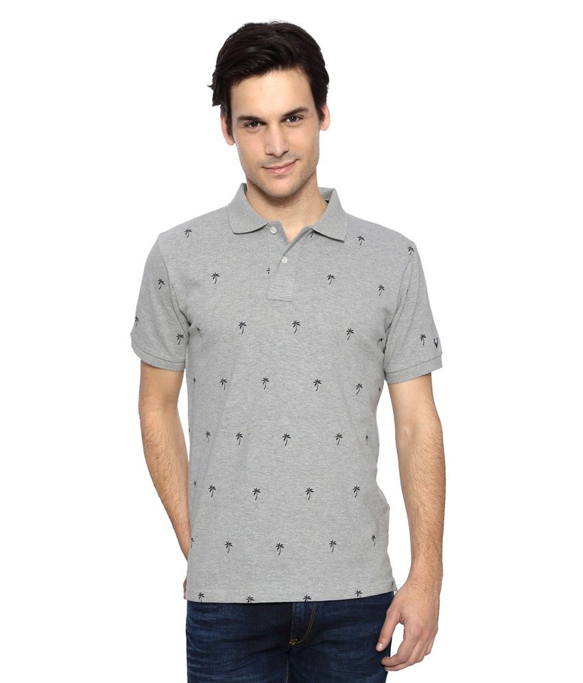 allen solly grey tshirt