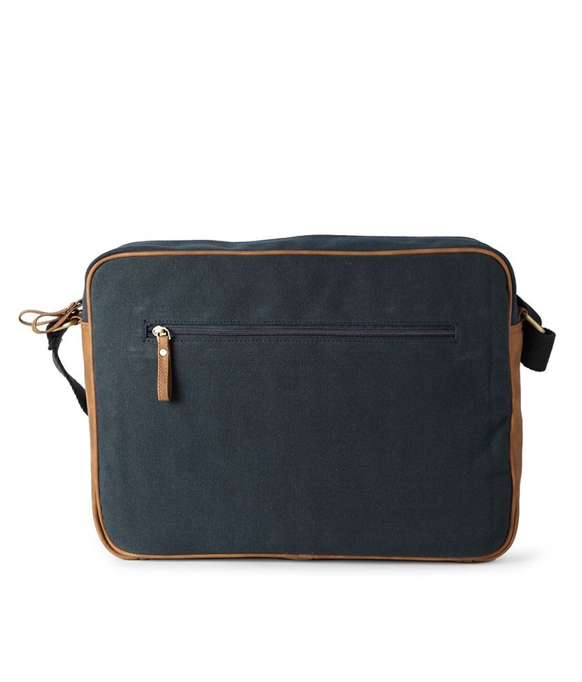 allen solly navy laptop bag