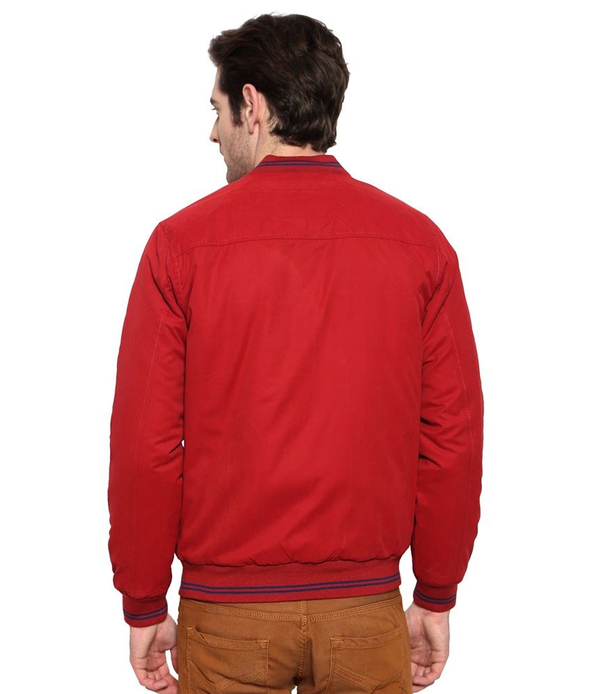 Allen Solly Red Bomber Jacket - Buy 