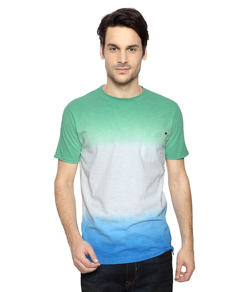 Peter England Multi Round Neck T Shirt 