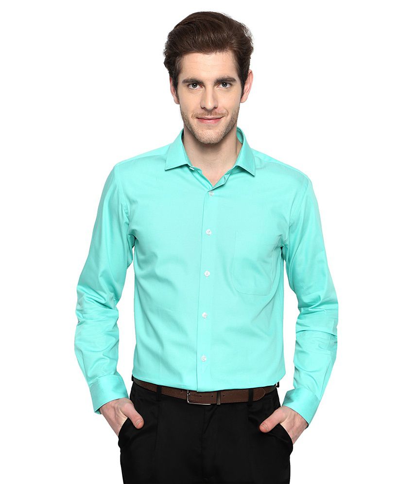 Peter England Light Green Formal Shirt - Buy Peter England Light Green ...