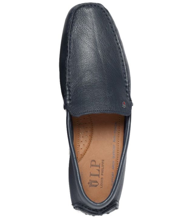 Louis Philippe Blue Loafers - Buy Louis 
