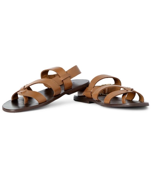 louis philippe tan sandals
