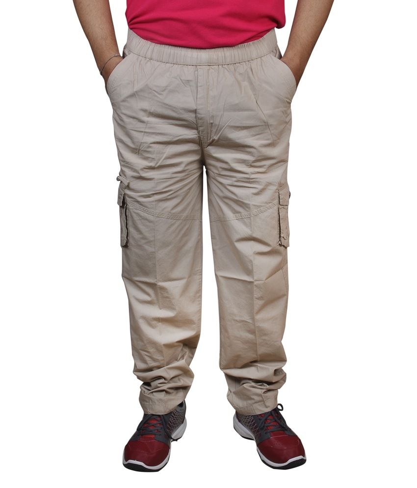 cream cargo trousers