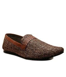 non leather loafers