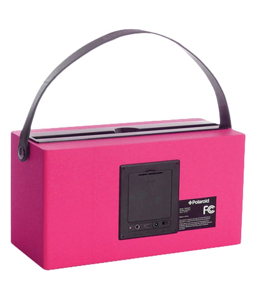 polaroid pink bluetooth speaker