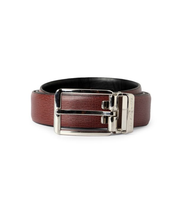 Louis Philippe Brown Leather Belt: Buy Online at Low Price in India - Snapdeal