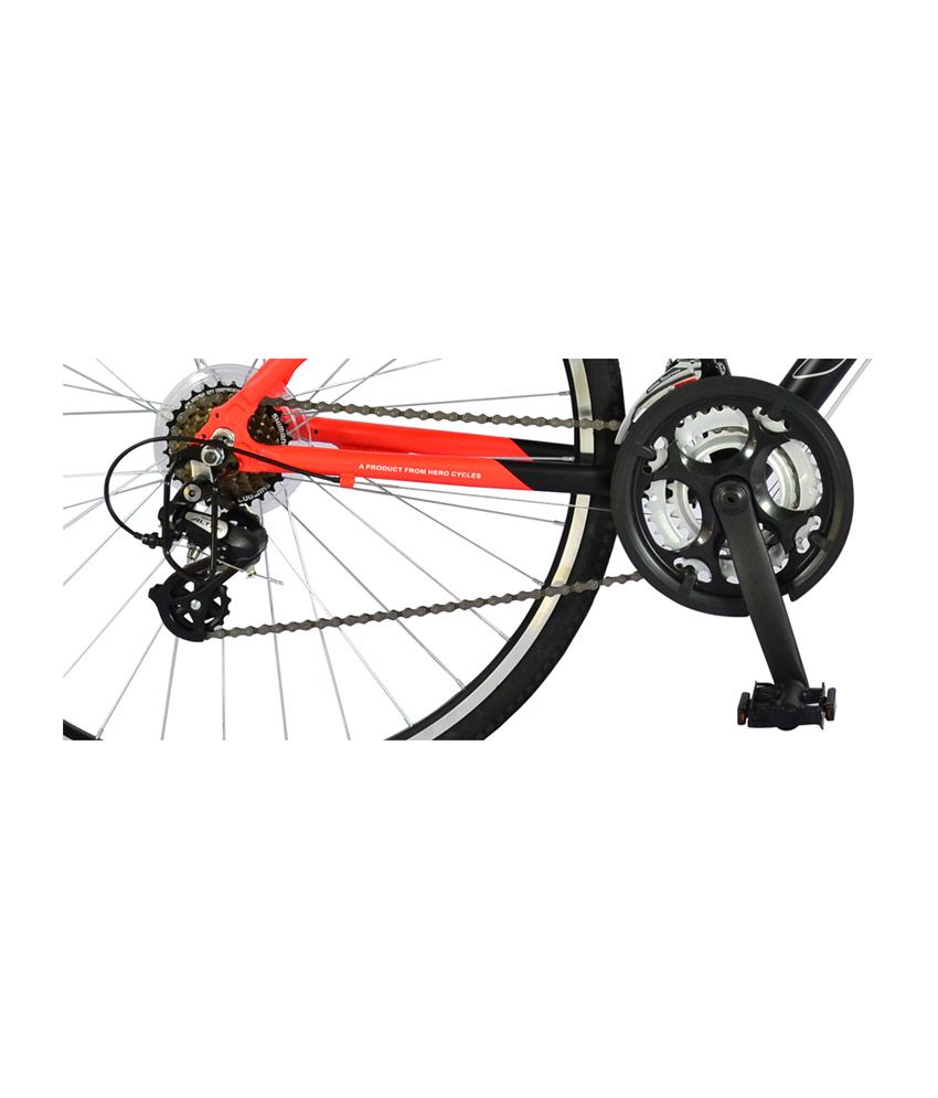 21 inch cm in frame Cycle Red Adult (26) UT  H2 cm (18 &  66 Speed 21 Black