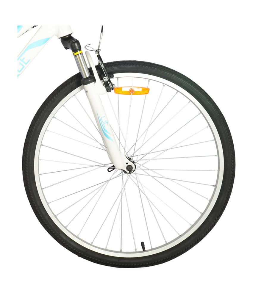 UT Q1 66 cm (26) Single Speed Adult Cycle White & Blue (17 inch Frame) Adult Bicycle/Man/Men