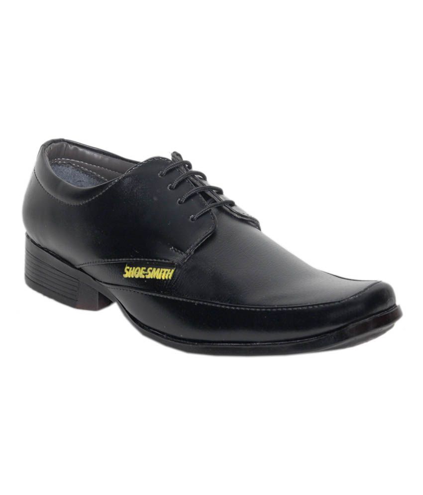 Shoe Smith Trendy Black Formal Shoes Price in India- Buy Shoe Smith ...