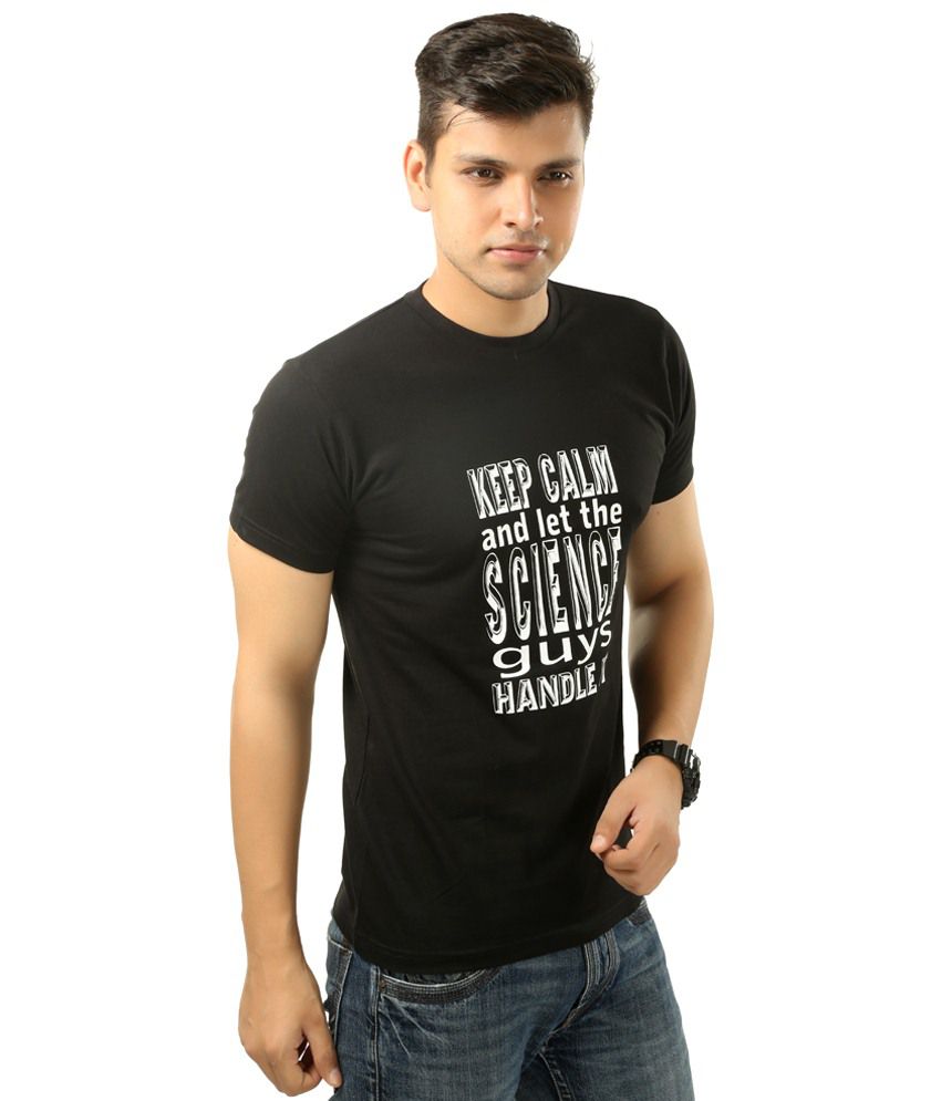 Posh 7 Lovable Combo Of 2 Black & White Printed T Shirts For Men - Buy ...
