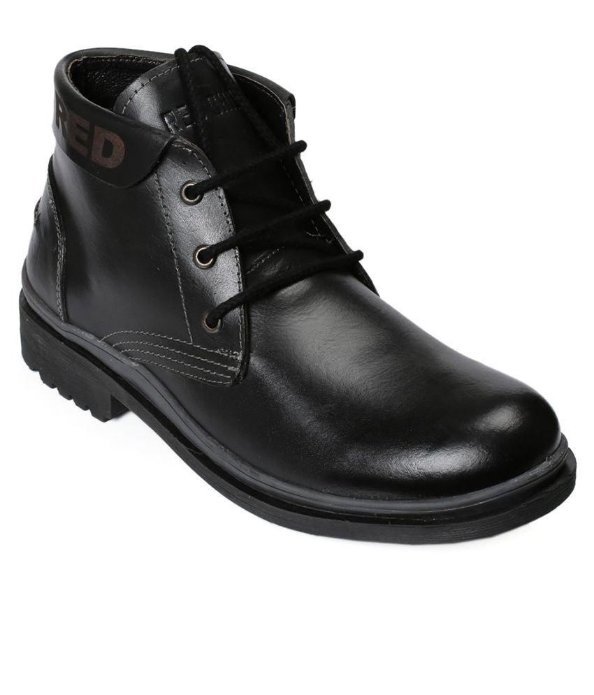 Red Chief Black Colour Boot - Buy Red 