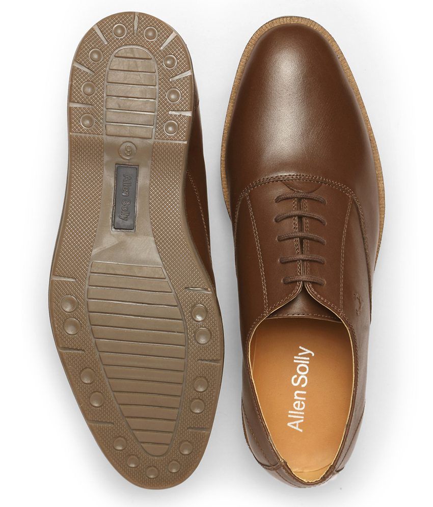 Allen Solly Brown Formal Shoes Price in India- Buy Allen Solly Brown ...