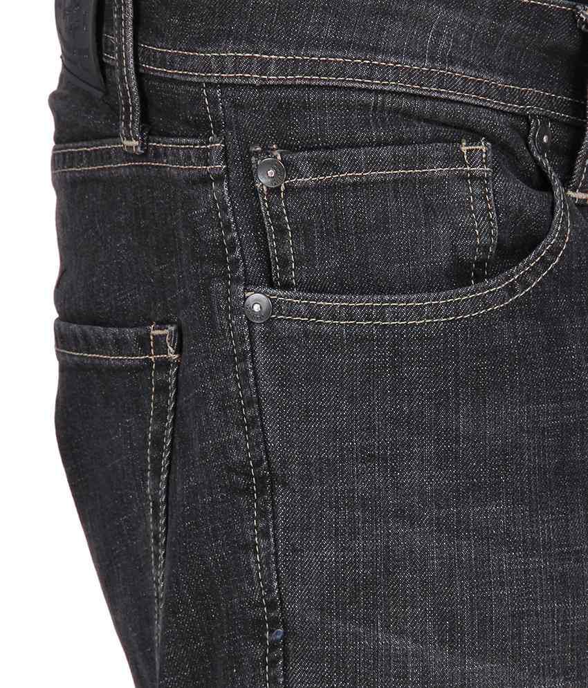 Slub Black Cotton Faded Jeans For Men - Buy Slub Black Cotton Faded ...
