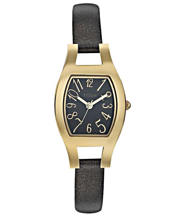 Titan Black Strap Analog Wrist Watch For Women Price in India: Buy ...