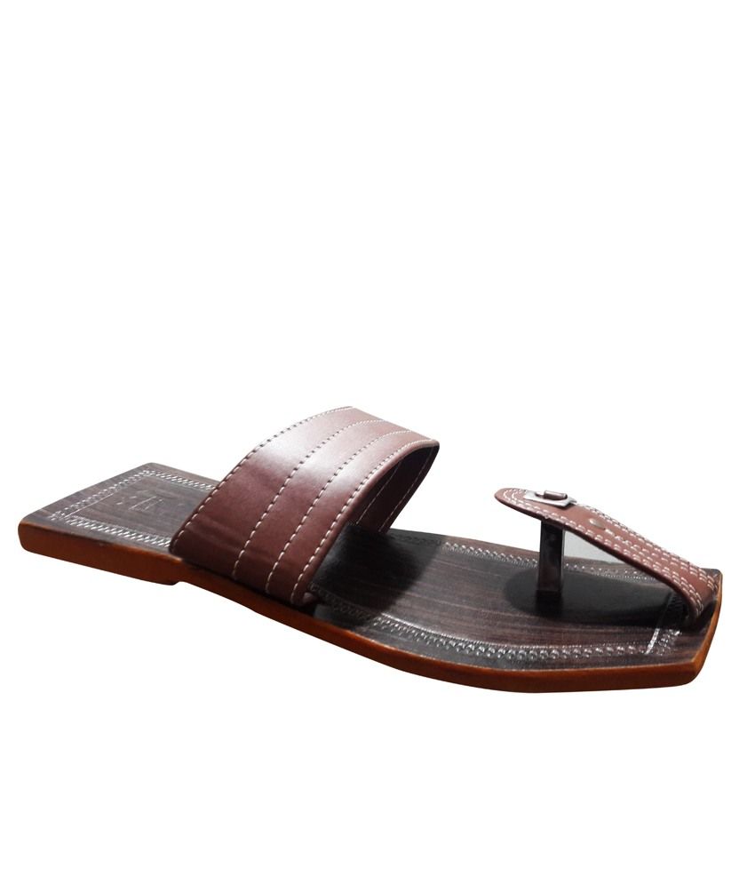 leather khadau chappal