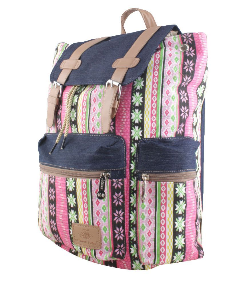 Bagmax Pink Canvas Backpack Buy Bagmax Pink Canvas Backpack Online at