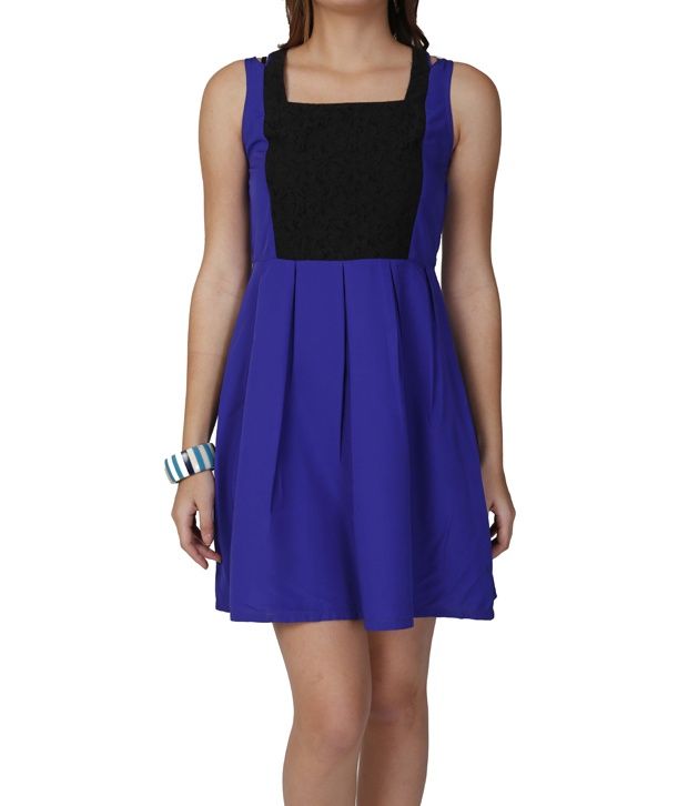 blue party wear one piece