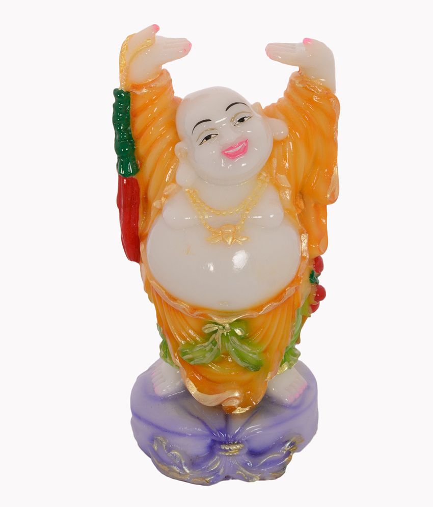     			eCraftIndia Feng Shui Laughing Buddha with Hands Up