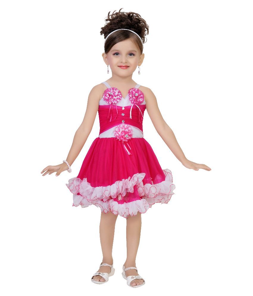 pink net frock