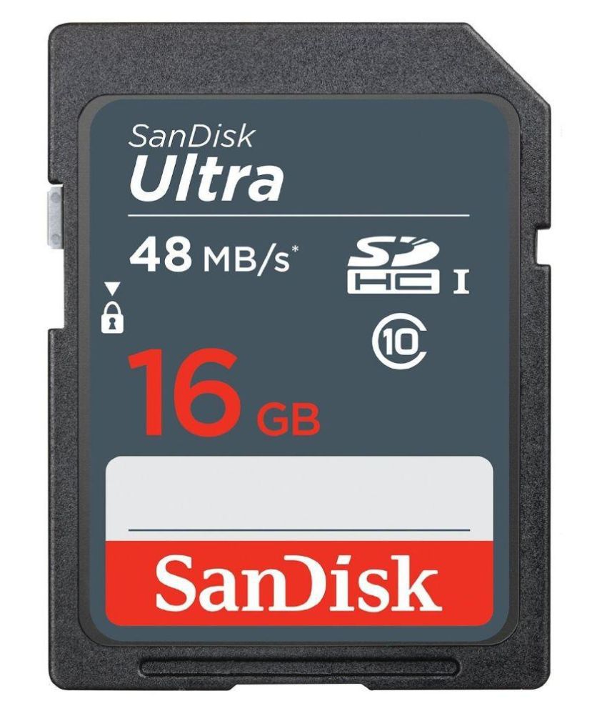     			SanDisk Ultra 16 GB Class 10 Camera Memory Card