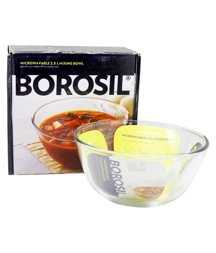 Borosil Glass Microwavable Serving Bowl - Set of 2: Buy Online at Best