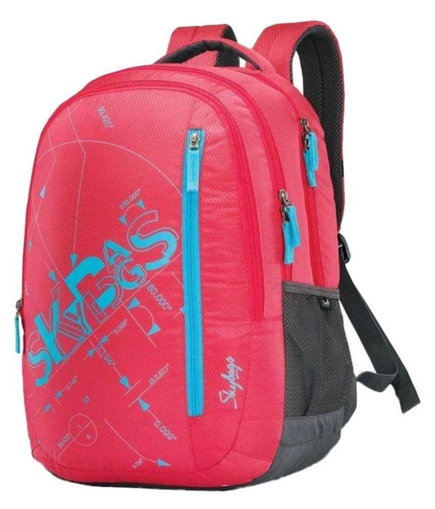 Skybags Pixelplus 03 Pink Polyester Casual Backpack Buy Skybags