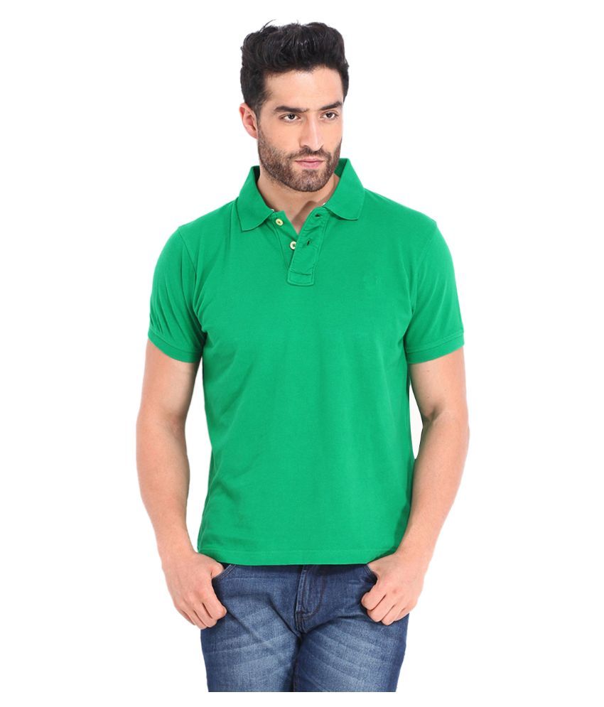     			Concepts Green Cotton Polo T-Shirt