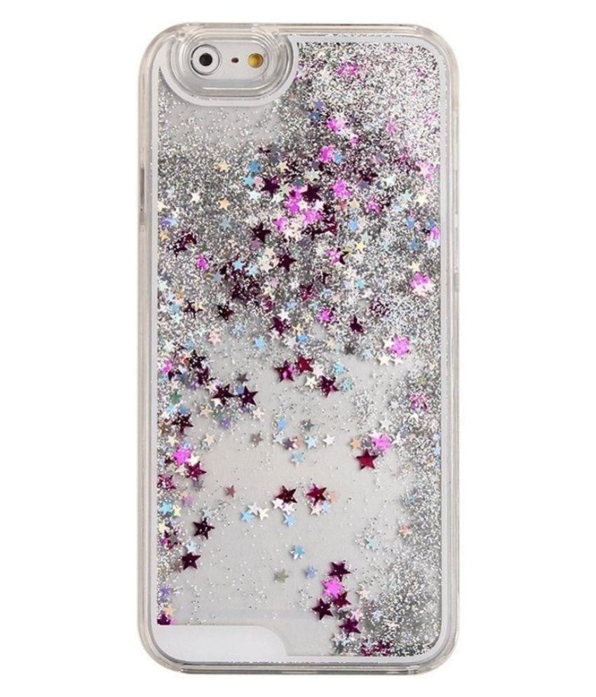 Bling Stars Liquid Flowing Sparkle Waterfall Quicksand Crystal Clear Hard Back Case Cover For 4609