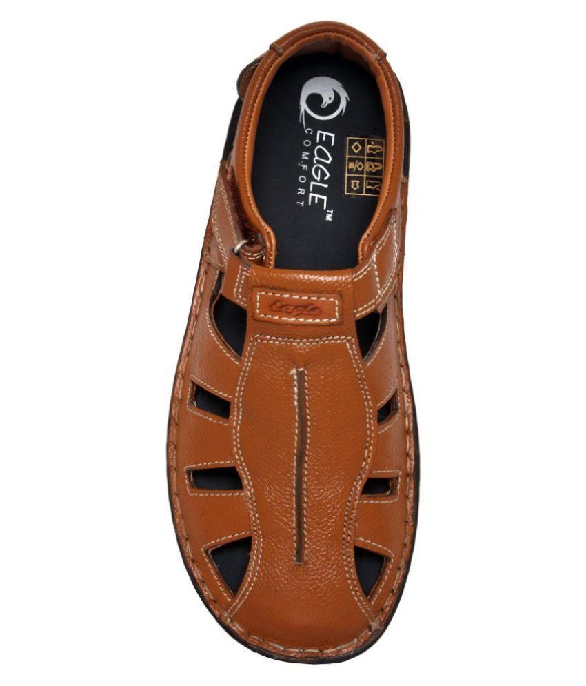 Eagle Comfort Tan Sandals Price in India- Buy Eagle Comfort Tan Sandals Online at Snapdeal