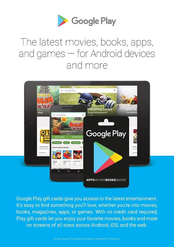 Buy Google Play Gift Card Rs. 1500 Online on Snapdeal