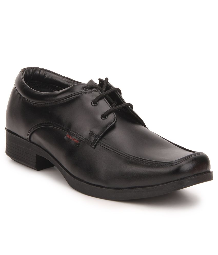 red and black formal shoes