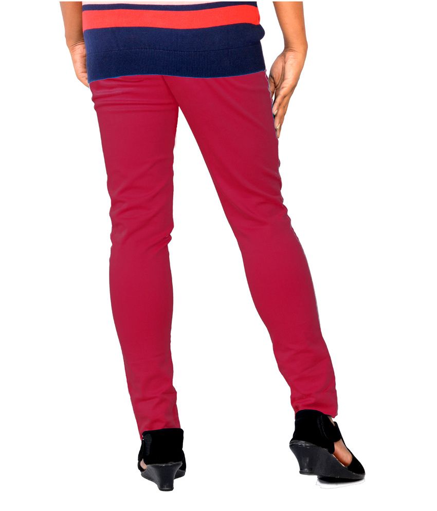 maroon jeggings