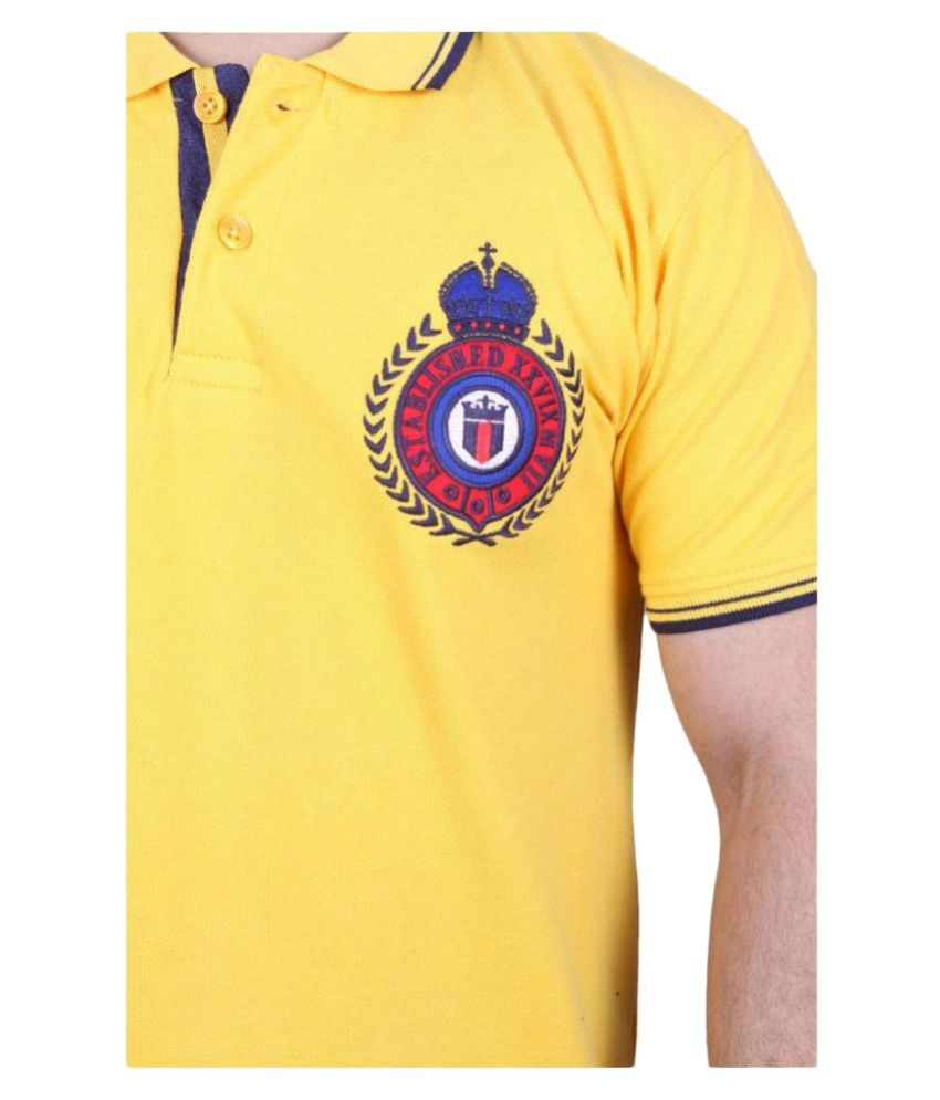 Louis Philippe Yellow Polo T Shirts No - Buy Louis Philippe Yellow Polo T Shirts No Online at ...