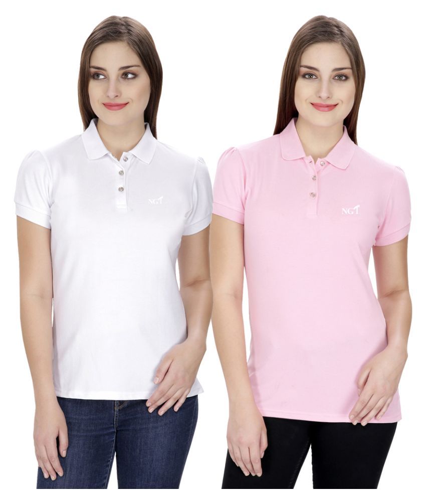 Buy Ngt Multi Color Cotton Lycra Polos Pack Of 2 Online At Best Prices In India Snapdeal 8241