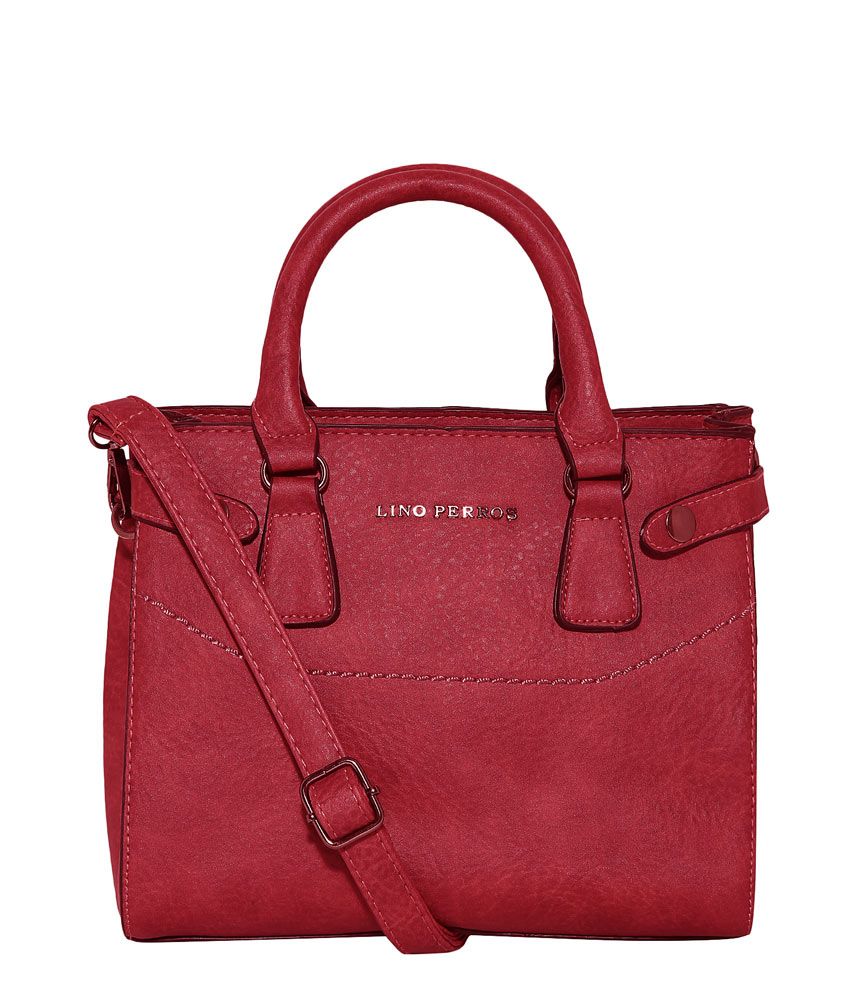 lino perros red handbag