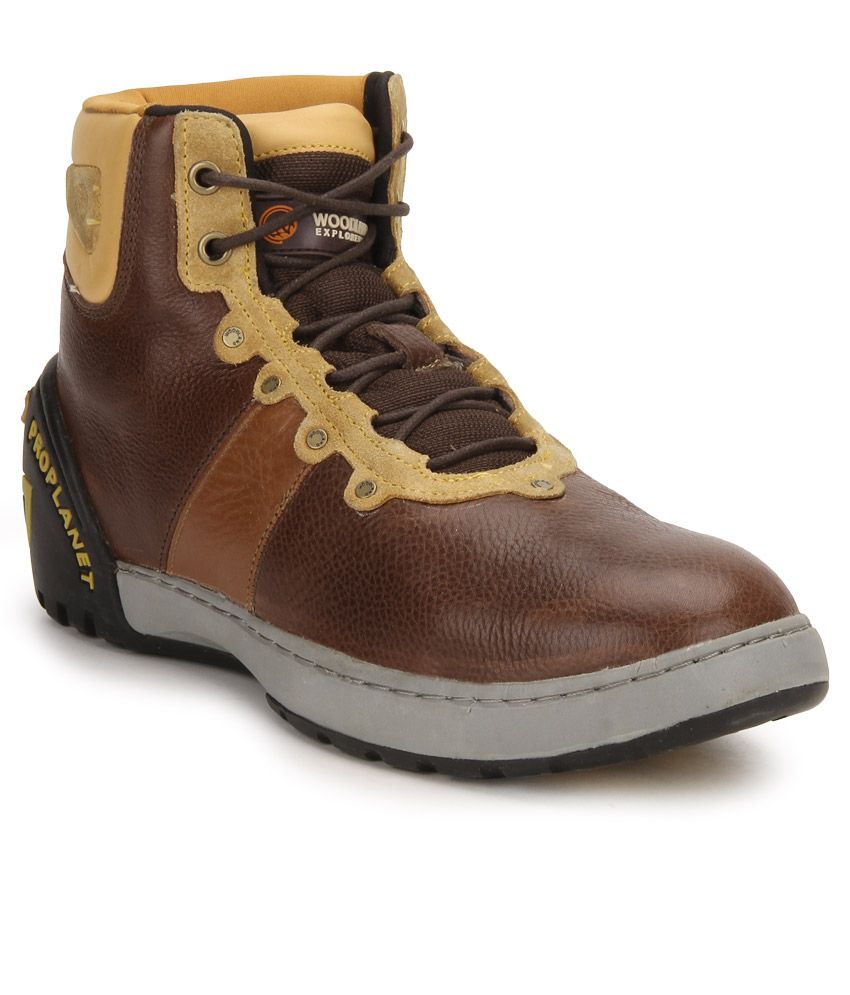 brown woodland boots