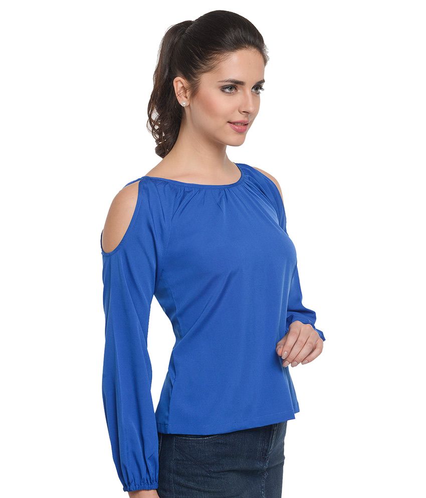 At499 Blue Polyester Tops - Buy At499 Blue Polyester Tops Online at Best Prices in India on Snapdeal