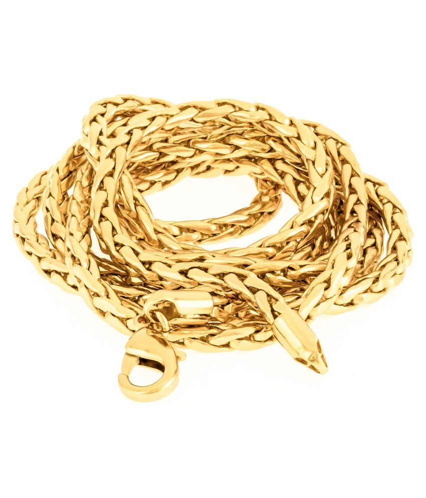 AVN Jewellers 18Kt Gold and Rhodium Coated Chain: Buy AVN Jewellers ...