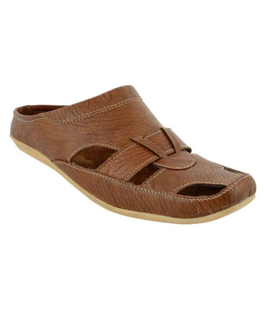 Da-Dhichi Brown Mules Shoes - Buy Da-Dhichi Brown Mules Shoes Online at Best Prices in India on 