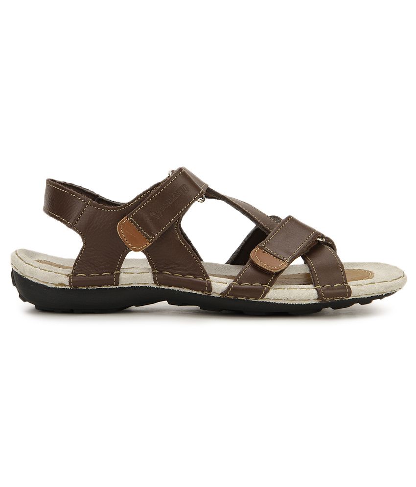Woodland Brown Sandals - Buy Woodland Brown Sandals Online at Best ...