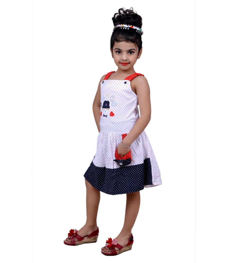 white cotton frock design